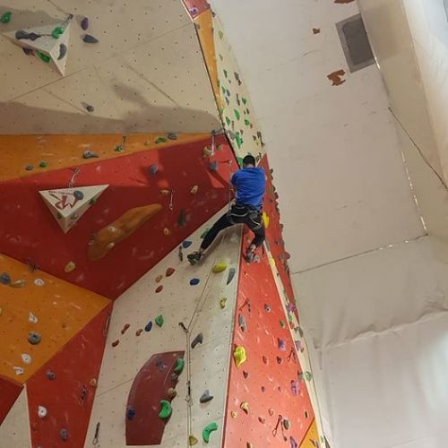 Stara Sava large artificial climbing wall